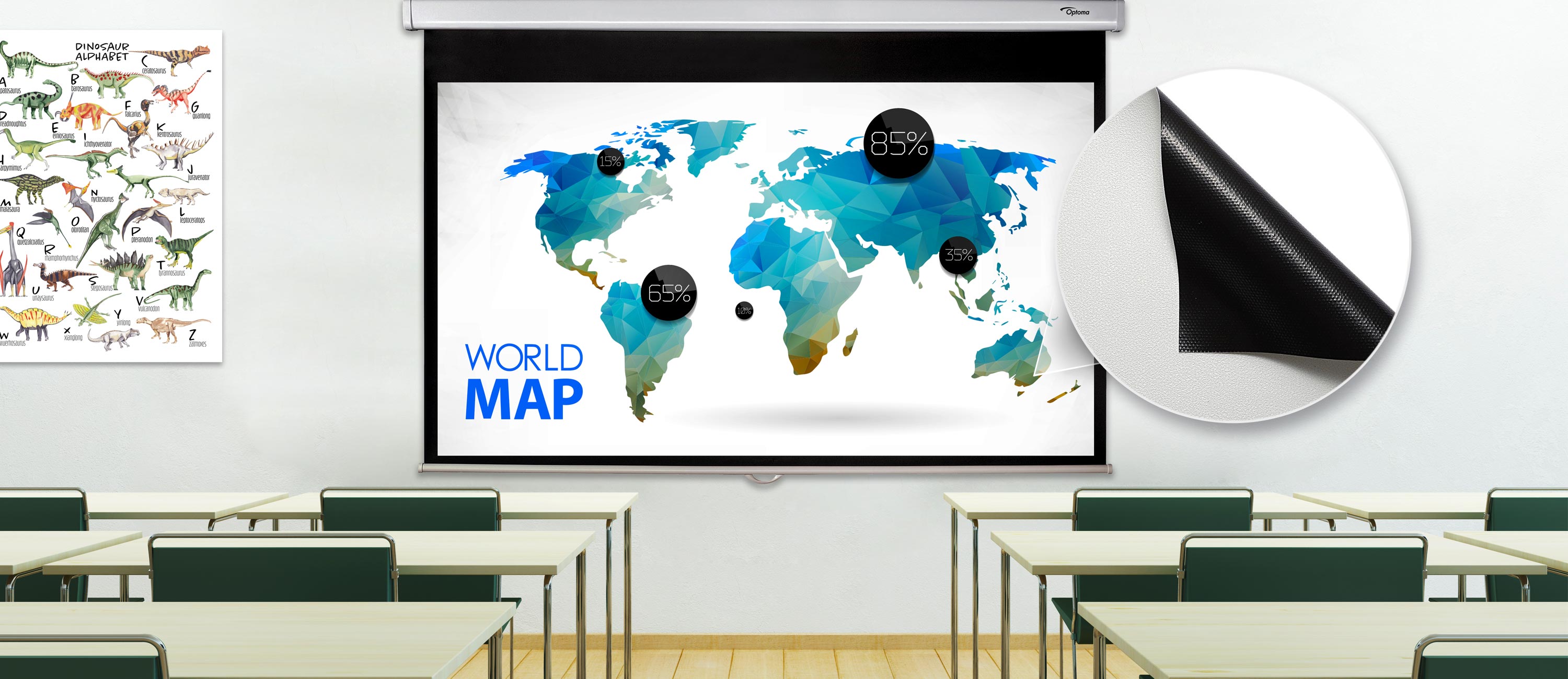 Tejido blanco mate de fibra de vidrio