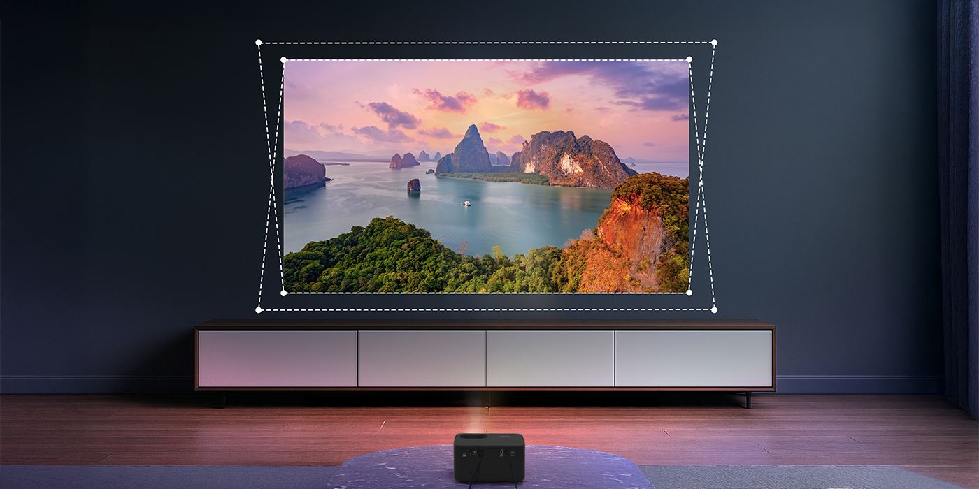 Corrección automática de keystone y enfoque