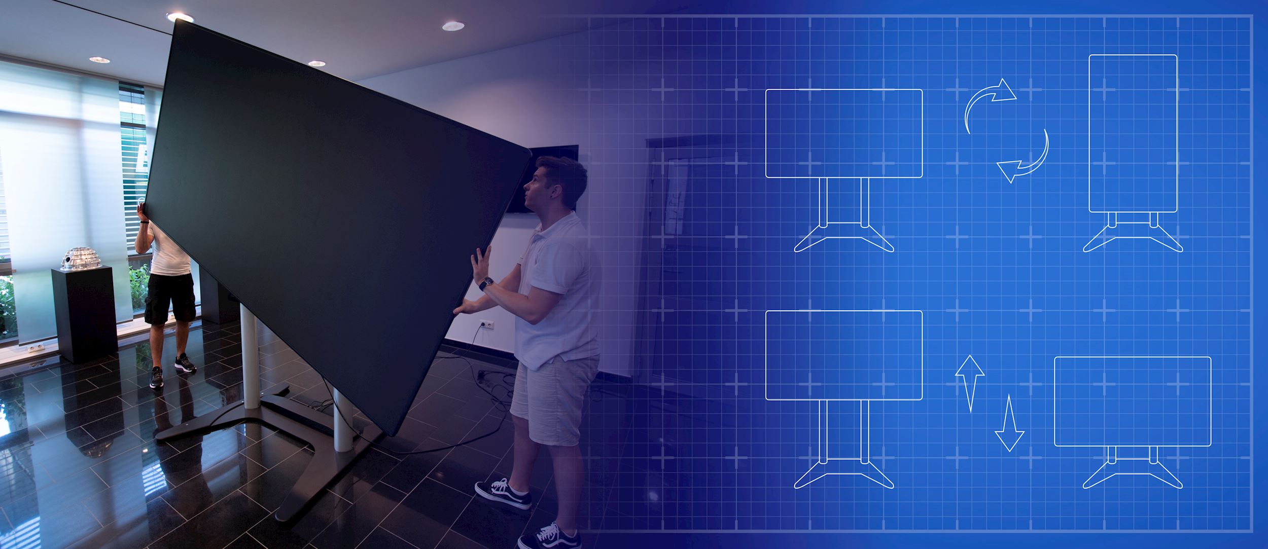 Solución de pantalla versátil