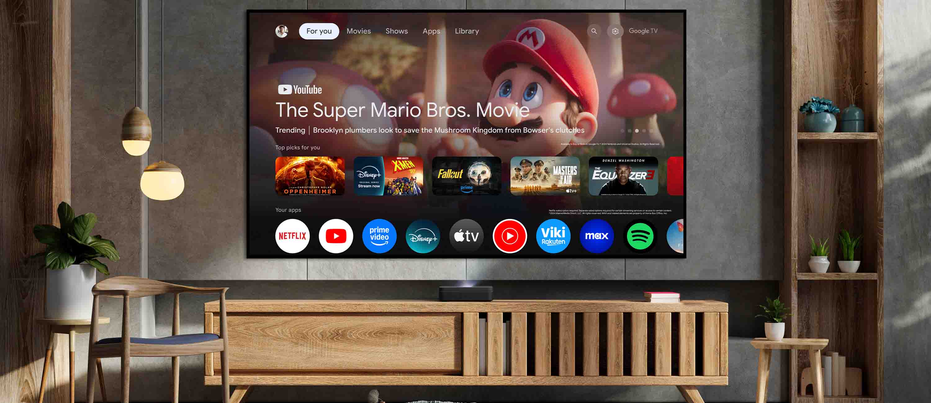 El entretenimiento que te gusta. Con un poco de ayuda de Google.